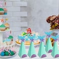 thumbnail image 4 of 20 UNIDS Sirena Caja de Regalo Fiesta Sirena Favor Bolsas Sirena Cajas de Dulces para Navidad Halloween Boda Sirena Fiesta de Cumpleaños Decoraciones Vhermosa 222231-1, 4 of 6