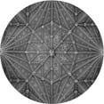 thumbnail image 1 of Ahgly Company Machine Washable Indoor Round Transitional Gray Area Rugs, 5' Round, 1 of 7
