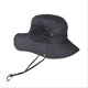 thumbnail image 4 of Sombrero de pescador de primavera y verano para hombre, de color liso, de ala ancha, plegable, para pesca, montañismo y exteriores, 4 of 5