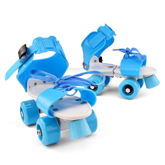 Abody Patins à Roulettes pour Enfants à Taille Ajustable Patins à Double Rangée Chaussures de Patinage Patins à Double Roues pour Débutants Filles Garçons