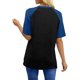 thumbnail image 4 of Camisetas de manga corta de verano para las mujeres Moda casual de manga de Raglan Color bloqueado Top, blusa de manga corta de las mujeres para la primavera, 4 of 8