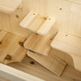 thumbnail image 3 of Dog Bed PawHut 5-Tier Wooden Hamster Cage Mice Habitat Rat Habitat with Openable Top, Front Door and Storage Shelf,Large Dog Bed, 3 of 10
