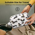 thumbnail image 5 of Toiletries Bag,Dachshund and Heart Mens Womens Toiletry Bag Bathroom Bag,Waterproof Toiletry Travel Bag Dopp Kit Shaving Bag 11x6.3x5.1 Inch, 5 of 5