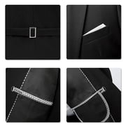 Cloudstyle Mens 3 Piece Suit Set Blazer Tux Vest Suit Pants Jacket Formal