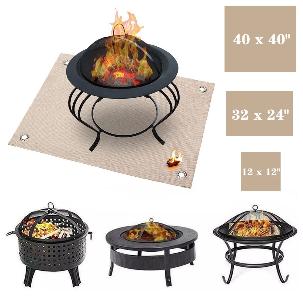 Fire Table Fire Mat For Fire Pit Fireproof Blanket Hiking Camping