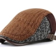 thumbnail image 3 of CoCopeaunts Newsboy Cap Retro Knitted Hat Casual Beret Newsboy Hat Winter Autumn Warm Cabbie Hats Drivers Cap for Women, 3 of 7