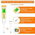 thumbnail image 3 of Medidor de pH para alimentos YINMIK con sonda extra reemplazable, 3 of 7