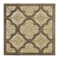 thumbnail image 2 of Pale Yellow and Natural Quatrefoil Wall Plaque, 2 of 7
