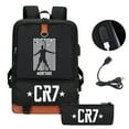 thumbnail image 4 of Football Star Ronaldo Shoulder Bag, Student Bag, Usb Charging Backpack, Computer Bag-week, 4 of 4