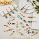 thumbnail image 5 of 21 colgantes de botella de vidrio de 7 estilos, collar con cadena, botella de deseos con piedra mixta en el interior para boda, fiesta, pendiente, llavero., 5 of 6