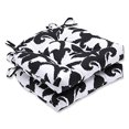 thumbnail image 2 of Pillow Perfect  Azzure Black Reversible Chair Pad (Set of 2), 2 of 3