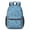 Paisley and Damask Blue Pattern, variant on Paisley and Damask Blue Pattern 17" Waterproof Oxford School Backpacks for Teens, S-Shape Padded Straps, for School, Travel, Hiking, Camping