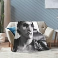 thumbnail image 6 of Blanket Matt Actor Dillon Throw Flannel Blankets Warm Soft Cozy Fuzzy Air Conditioning Blanket for Living Room Sofa Bed Gift Blankets for All Seasons 30"x40", 6 of 6