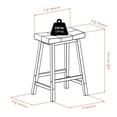 thumbnail image 4 of Winsome Sally 3-Pc Breakfast Table Set with 2 Cushion Saddle Seat Stools, 4 of 4