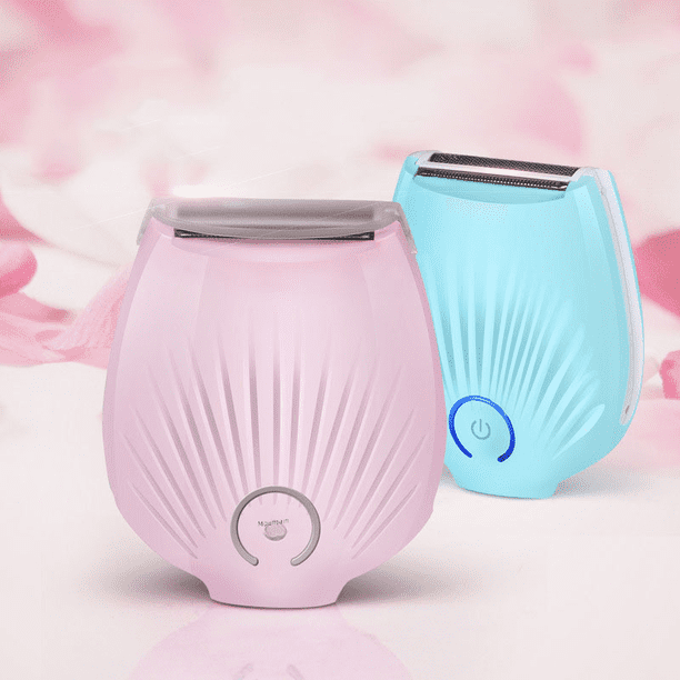 Afeitadora de pelo para mujer, afeitadora de piernas recargable, afeitadora de partes íntimas, afeitadora de axilas, vello púbico, depiladora eléctrica, mini afeitadora