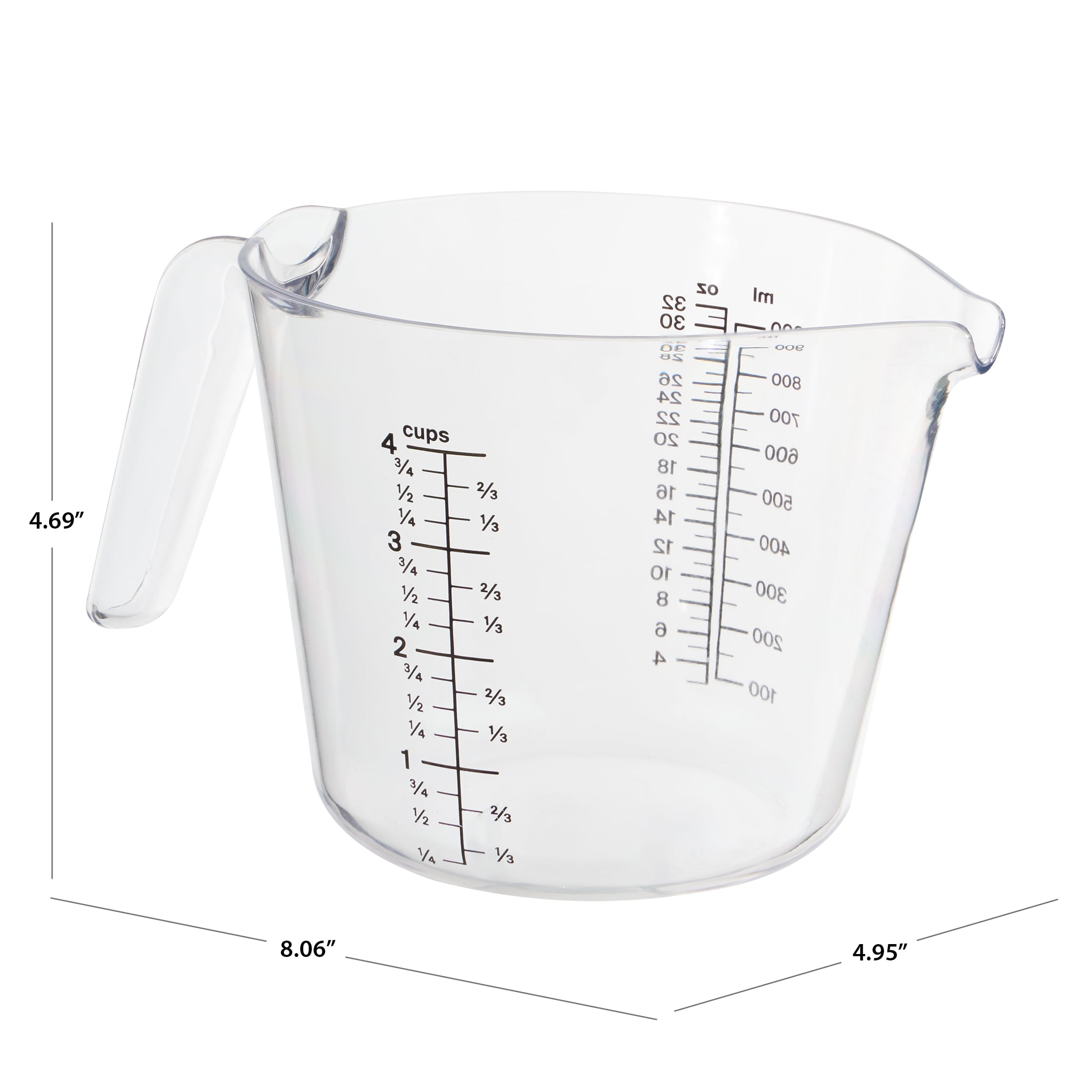 Buy Wholesale China Measuring Jug Measuring Cups For Baker Set 3pc Large 4- cup (1 Litre), 2-cup (500ml) And Small 1-cup & Measuring Cups at USD 1.8
