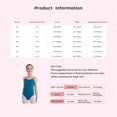 thumbnail image 6 of Hansber Gymnastics Leotards for Girls Sleeveless Camisole Leotard Ballet Dance Practice Ballerina Outfit Lavender 150, 6 of 6