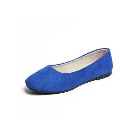 Blue flat shoes ladies hotsell