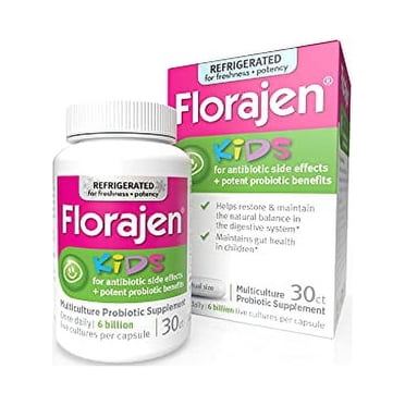FLORAJEN Triple Action Probiotic 30 Capsules - Walmart.com