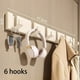 thumbnail image 3 of Gancho invisible para puerta de baño detrás del gancho para ropa plegable percha plegable para ropa, 3 of 11