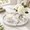 White, variant on Dark Green Marble Decorative Tray Set of 2 Interlocking Half Moon Catchall Trays