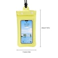 thumbnail image 4 of Greeniant Estuche para teléfono Pantalla táctil a prueba de agua Natación Bajo el agua Teléfono celular Bolsa seca Protector Estuche Deportes acuáticos Amarillo, 4 of 6
