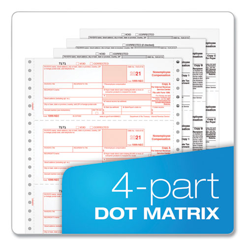 1099-INT Tax Form Set With Envelopes - 4-Part Interest Income Reporting Forms Pack Of 10