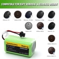 thumbnail image 3 of Batería de repuesto Cuzieey para Eufy RoboVac 11, 11S, 30, 30 C, 15 V, 15 T, 12, 35 V, 15 V MAX, para Ecovacs Deebot N79S, 500, N79, DN622, para robots aspiradores Tesvor X500, 14,4 V 3000 mAh, 3 of 6