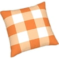 thumbnail image 5 of Ryan; Orange Buffalo Plaid Pillow Covers 18x18 Inch Set of 2 Geometric Chessboard Gingham Throw Pillow Cover Fall Buffalo Checkered Square Pillowcase Cushion Cases for Home Couch Bed Sofa, 5 of 7