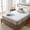 white, variant on 3 Inch Gel Memory Foam Mattress Topper Queen Size Pressure Relief Cooling Pad High Density Bed Topper (with Removable & Washable Bamboo Cover)