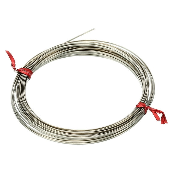 Half Round Craft Wire, 20Gauge/0.8x0.4mm Diameter 6m/19.68ft Half Hard Nickel Silver Wire