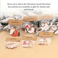 thumbnail image 3 of Yuarrent Paquete de 2 piezas de madera de Navidad, colgante decorativo de Navidad, ambientes de fiesta, decoración de Festival, fotografía de Kits de decoración para fiestas Muñeco de nieve volador, 3 of 6