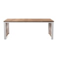 thumbnail image 2 of Southern Enterprises 3.25' White and Brown Outdoor Contemporary Wood Cocktail Table, 2 of 6