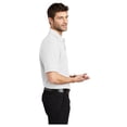 thumbnail image 3 of Port Authority Men's Silk Touch Classic Comfortable Polo Shirt White 4X-Large, 3 of 3