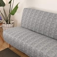 thumbnail image 5 of TOPCHANCES Armless Sofa Bed Cover Stretch Futon Slipcover Plush Thick Solid Color 3 Seat Full Folding Sofa Couch Furniture Protector with Pillowcase, Light Grey, 5 of 5