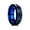 blue, variant on Tungsten Rings for Men Wedding Bands for Him 8mm Black Red Line