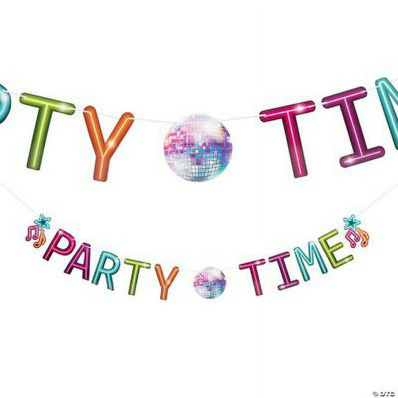 Retro Vibes Garland, Birthday, Party Decor, 1 Piece