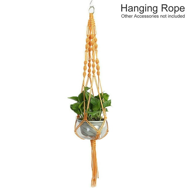 Plant Hanging Planter Rope Basket Home Hotel Flower Pot Holder Ceiling