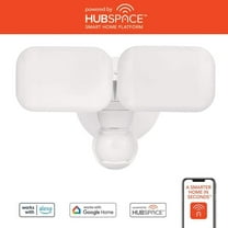 Maxdetect 240° Motion Sensor Wired Outdoor 2-Head LED Flood Light 2000-Lumens, Powered by Hubspace
