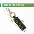 thumbnail image 3 of Wukai Pixel Game Print Leather Car Keychain, Universal Key Fob Keychain, Leather Key Chain Holder for Men and Women,360 Degree Rotatable, 3 of 5