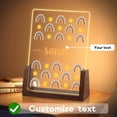 thumbnail image 2 of Luz de noche de puente de arcoíris personalizada para niñas, regalos de cumpleaños de Navidad para niños personalizados, luz de noche de acrílico, decoración de guardería de bebé personalizada, lámpar, 2 of 6