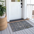 thumbnail image 6 of Addison Rugs Chantille Indoor/Outdoor Traditional Oriental Navy Washable Rectangle Rug, 1'8" x 2'6", 6 of 6