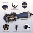 thumbnail image 6 of Aima Beauty Mini Travel Hair Dryer Brush, Automatic Dual Voltage Volumizing Hot Air Brush, Lightweight & Compact for Global Use, Prussian Blue, 6 of 8