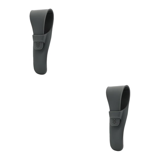 Cateissary Caja de almacenamiento para afeitadora Manual, funda de transporte, funda protectora de silicona inastillable, organizador para viajes Gris oscuro 2Conjunto