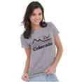 thumbnail image 3 of Put Rad in Colorado Snowboarder Skier Womens Fitted Plus Size Graphic Tee Brisco Brands 2X, 3 of 5