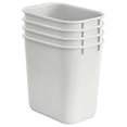 thumbnail image 3 of Acrimet Wastebasket, Deskside Bin, 6.75 Gallon/ 27 Quart/ 24 Liter (Plastic) (White Color) (Set of 4), 3 of 9