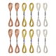 thumbnail image 1 of Uxcell 12 Madejas de Hilo de Bordado, Hilo de Bordado Metálico Bronce/Plata/Dorado Claro, 1 of 6
