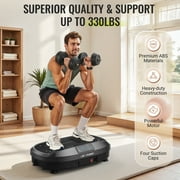 FLYBIRD Vibration Plate, Whole Body Workout Vibration Fitness Platform for Lymphatic Drainage, with 2 Resistance Bands