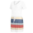 thumbnail image 6 of Summer Dresses For Women 2023 Short Sleeve V-Neck Dress Women'sCasual V Neck Sleeveless Dresses Stripe Splicing Sling Belt Mini Dress, 6 of 6
