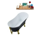 thumbnail image 3 of 55" Streamline N357BGL-BGL Clawfoot Tub and Tray With External Drain, 3 of 12